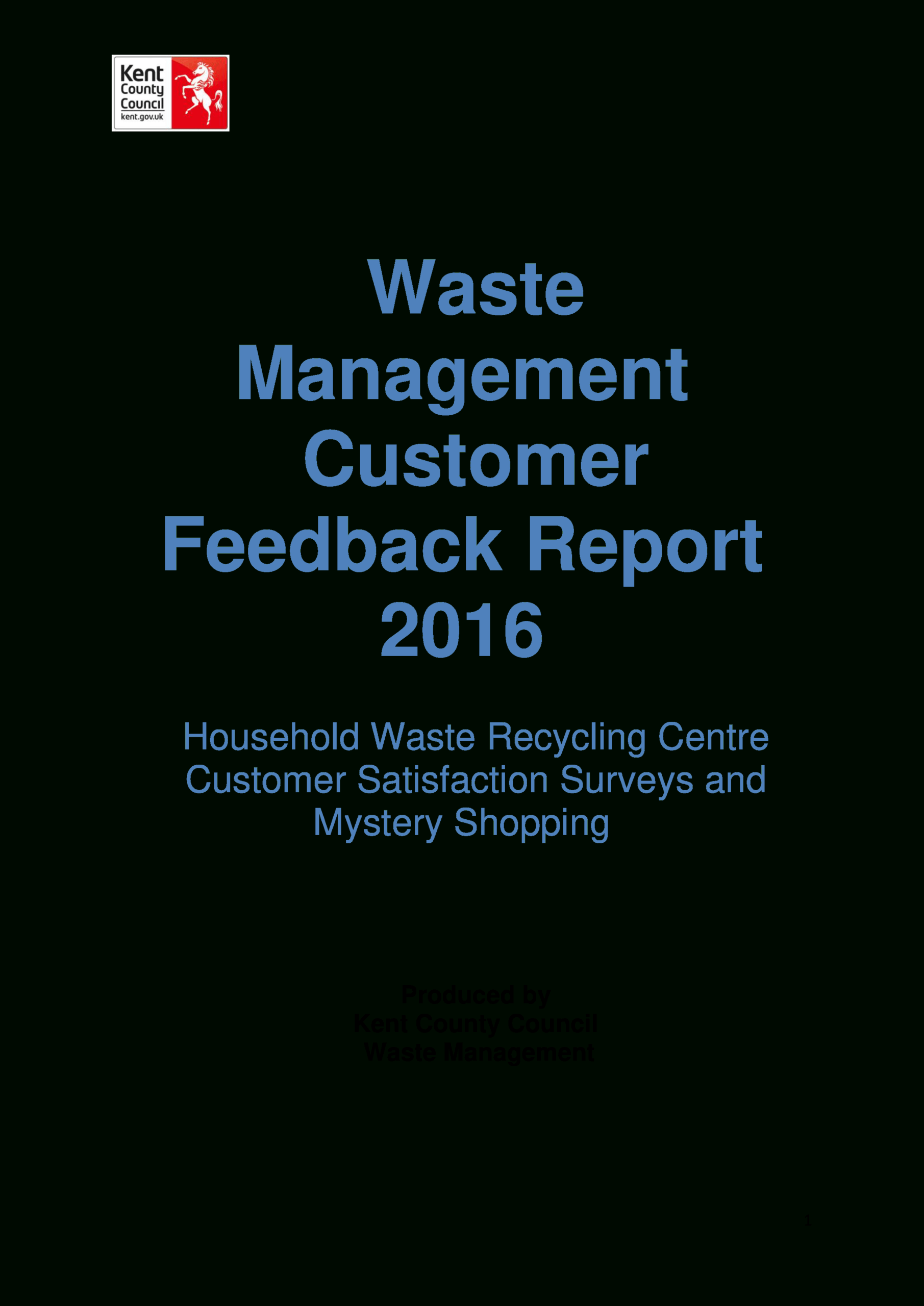 Customer Report | Templates At Allbusinesstemplates With Regard To Waste Management Report Template