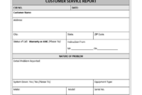 Customer Service Report Template – Excel Word Templates in Technical Service Report Template