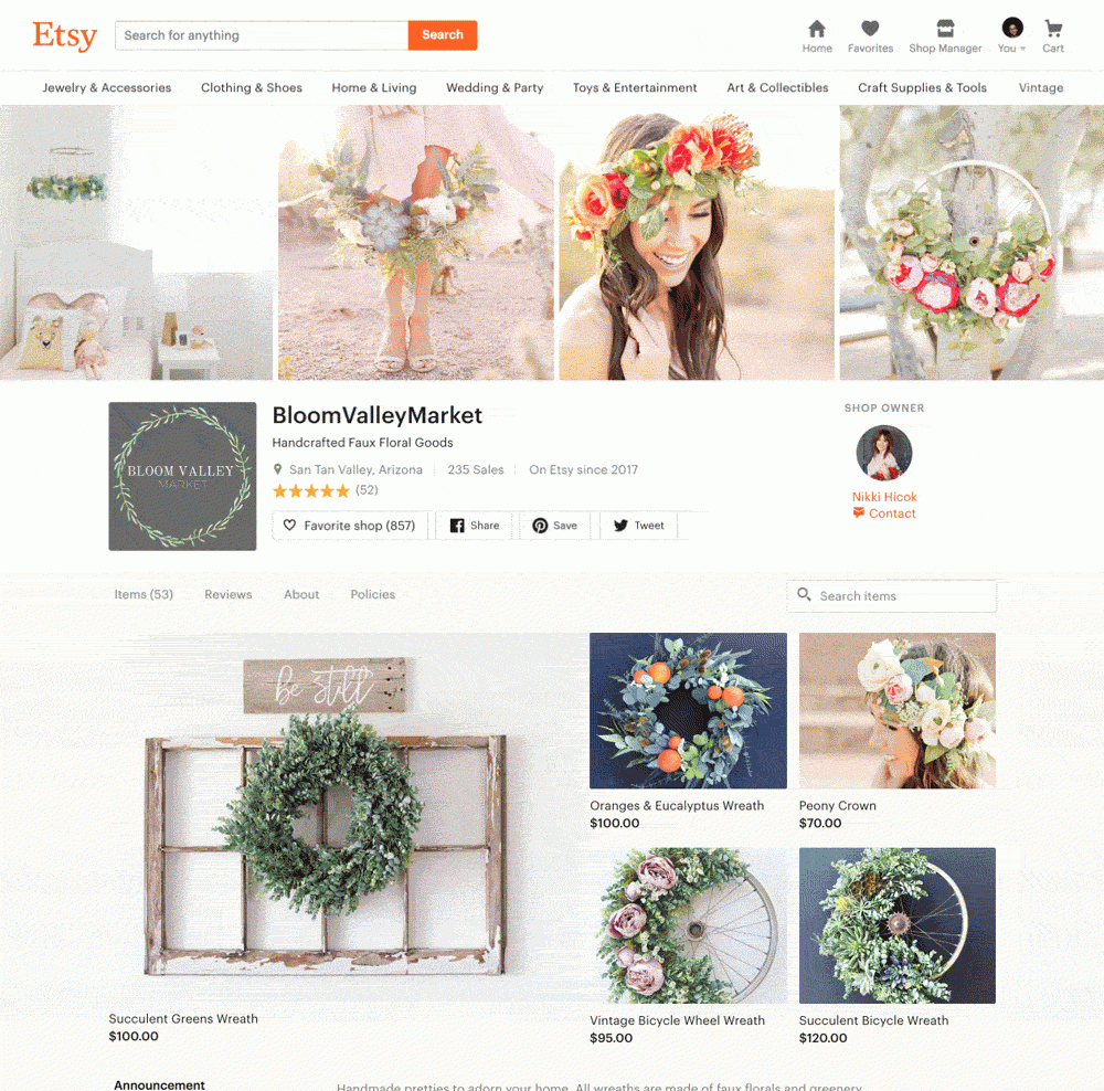 Customizing The Look Of Your Shop Home With Regard To Free Etsy Banner Template