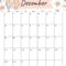 Cute December 2019 Calendar Colorful Template – 2019 Throughout Blank Calendar Template For Kids