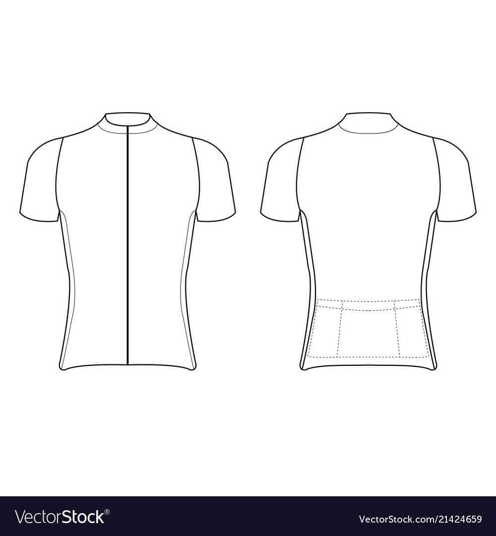 Cycling Jersey Design Blank Of Cycling Jersey Regarding Blank Cycling Jersey Template