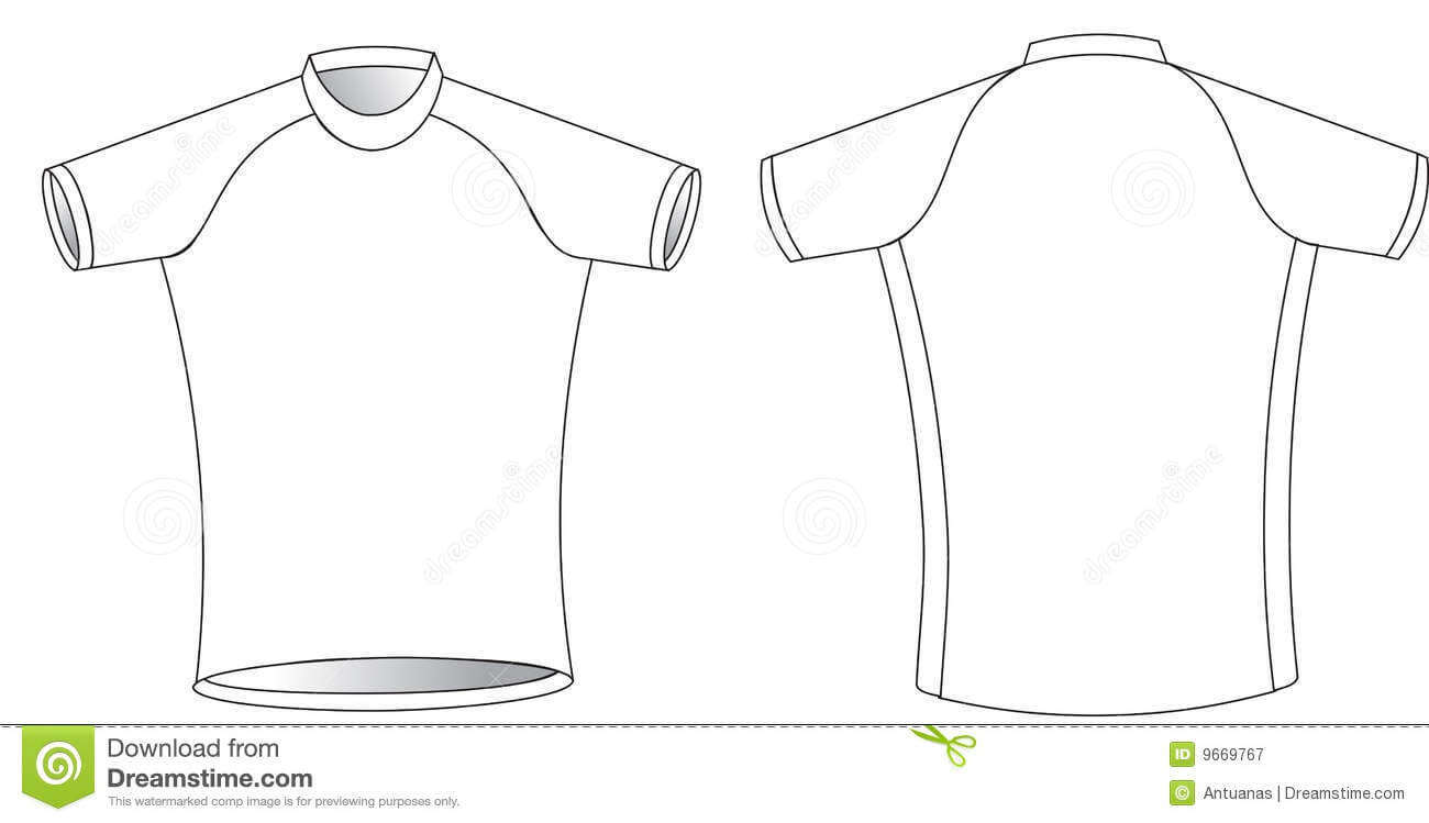 Cycling Jersey Stock Vector. Illustration Of Graphic, Simple Throughout