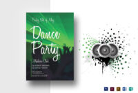 Dance Party Flyer Template with Dance Flyer Template Word