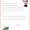 Dear Santa Letter | In Blank Letter Writing Template For Kids