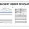Delivery Order Template | Topics About Business Forms Within Proof Of Delivery Template Word