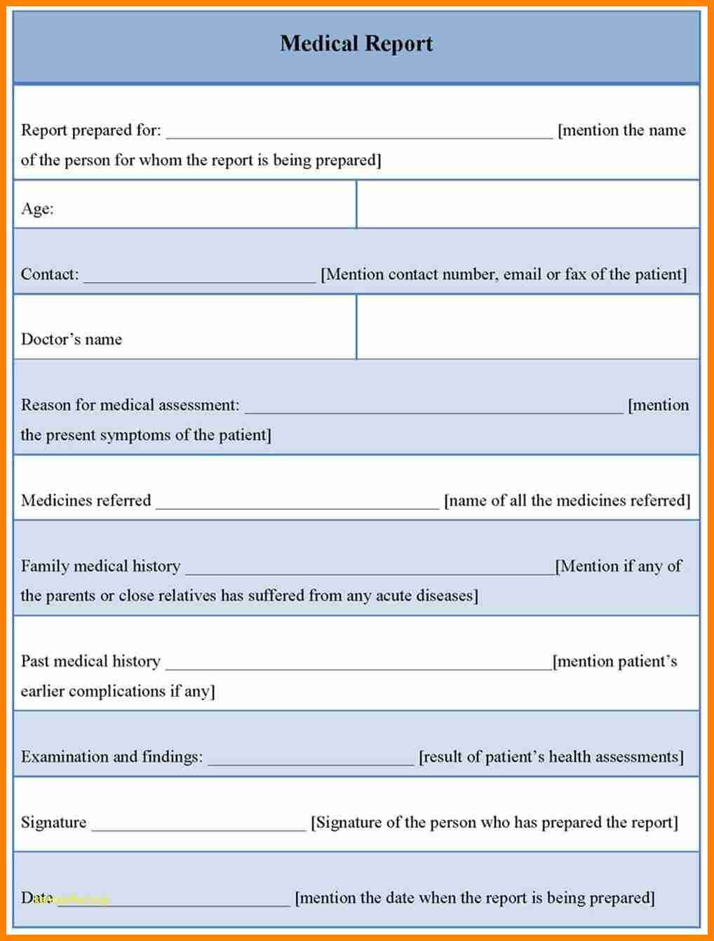 Doctor Report Template Medical Free Downloads Best Of Daily With Medical Report Template Free Downloads