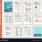 Document Report Layout Templates Set For Illustrator Report Templates