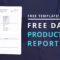Download Free Daily Production Report Template Pertaining To Wrap Up Report Template