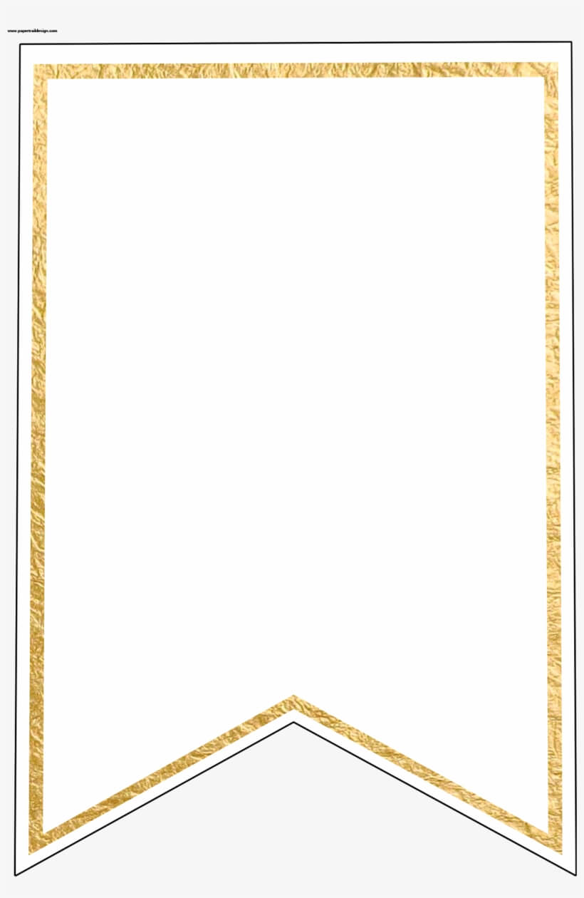 Download Free Png Gold Pennant Banner Blank Template Flag Regarding Free Triangle Banner Template