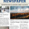 Downloadable Newspaper Template – Colona.rsd7 In Blank Newspaper Template For Word
