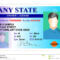 Driver License Identity Card Stock Illustration Regarding Blank Drivers License Template