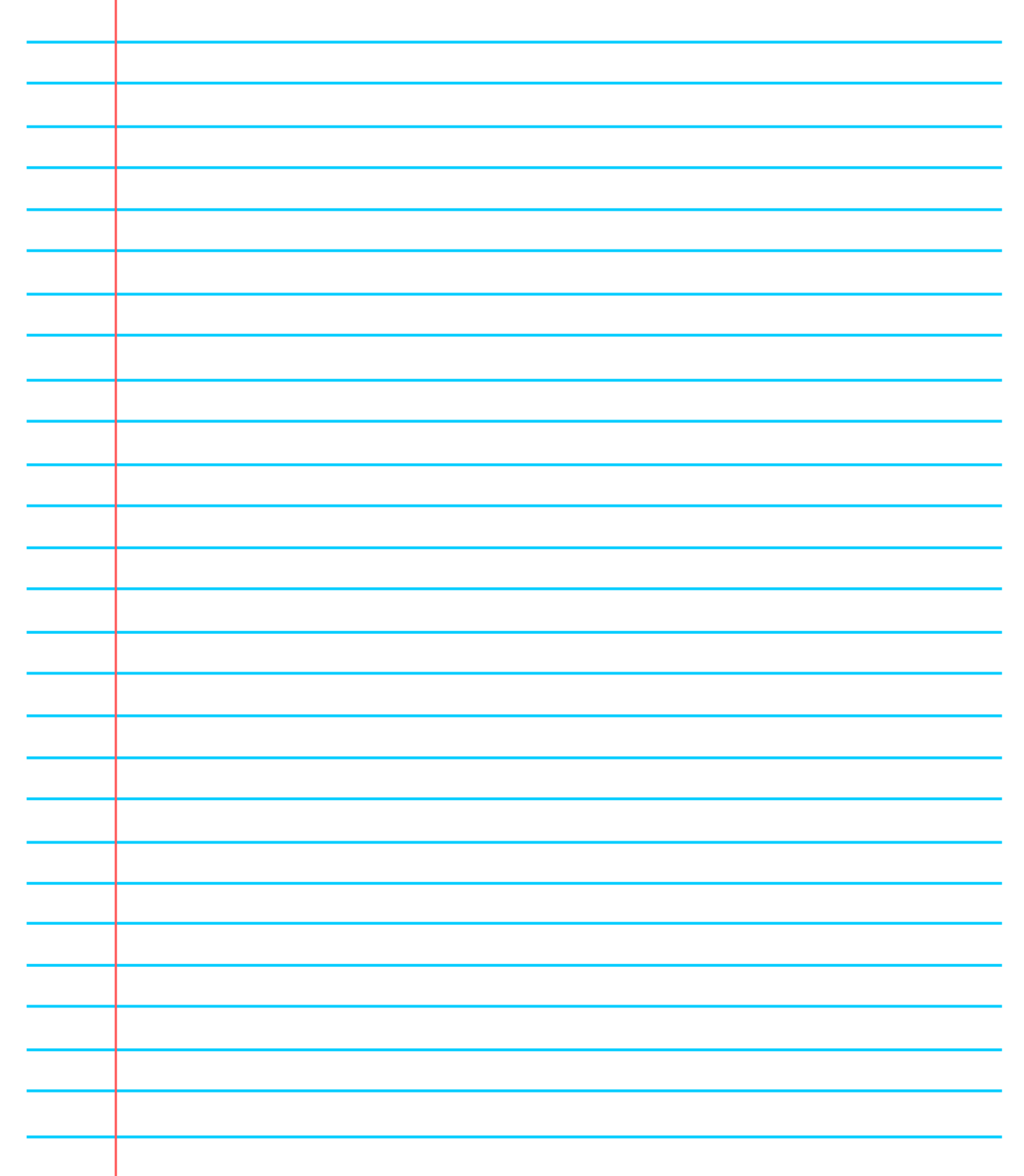 Notebook Paper Template