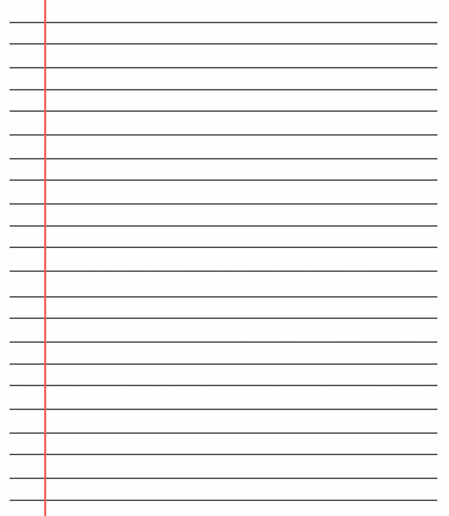 ❤️20+ Free Printable Blank Lined Paper Template In Pdf❤️ Inside Ruled Paper Template Word