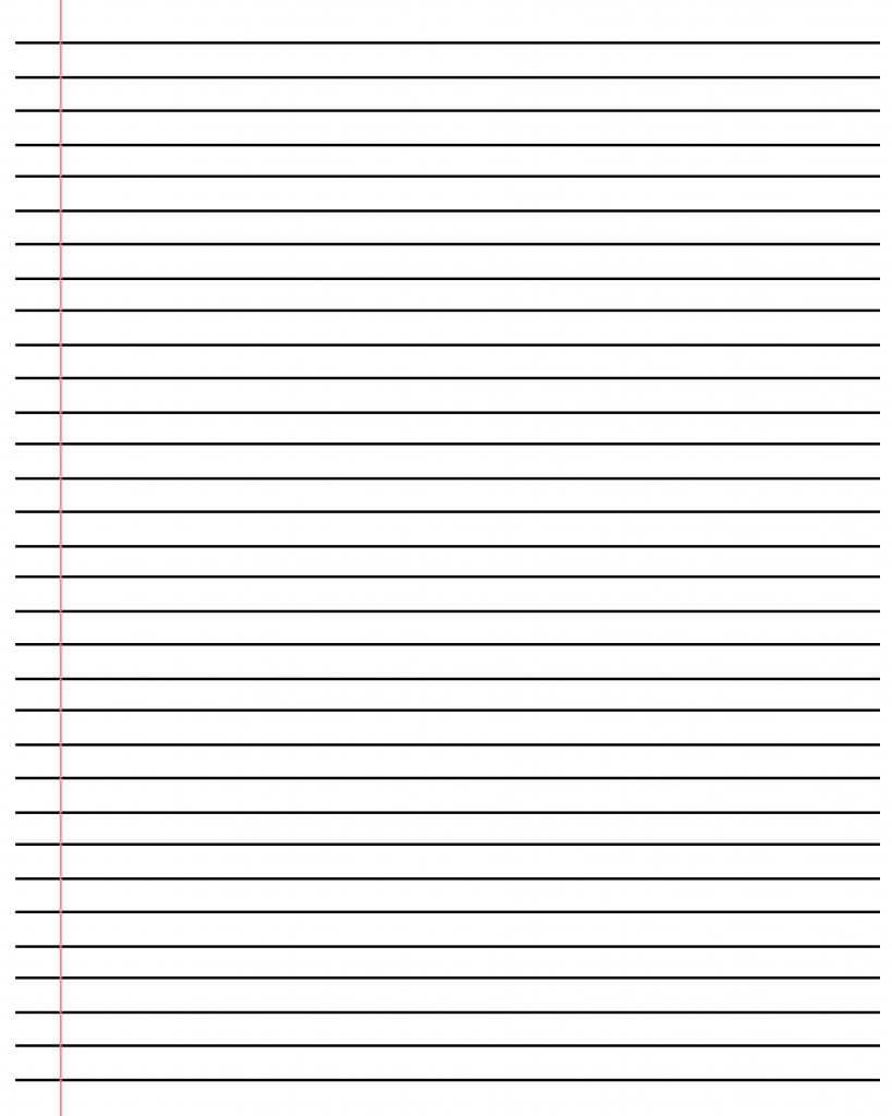 ❤️20+ Free Printable Blank Lined Paper Template In Pdf❤️ Within Notebook Paper Template For Word