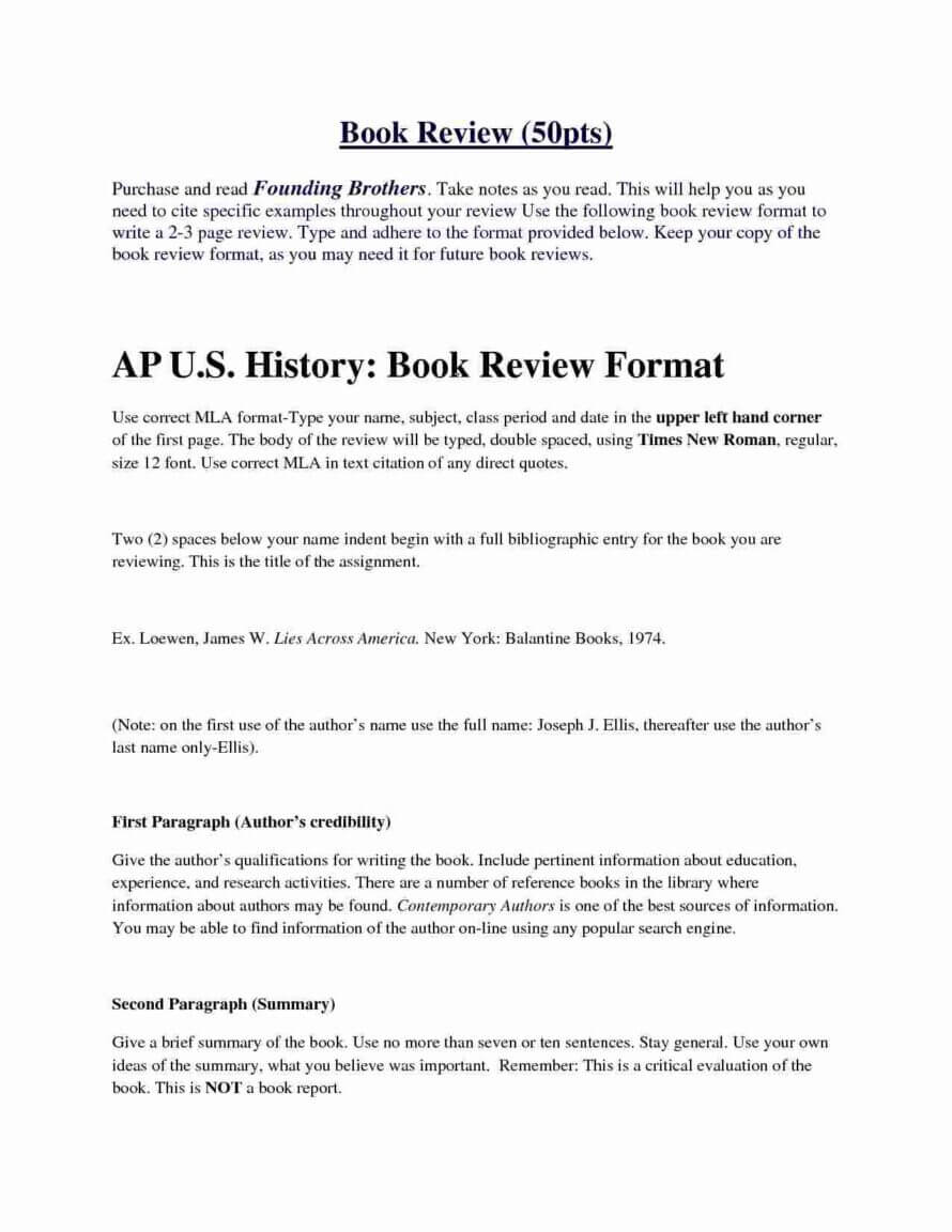 Example Book Review Essay Writing Examples Sample Apa Paper In College Book Report Template
