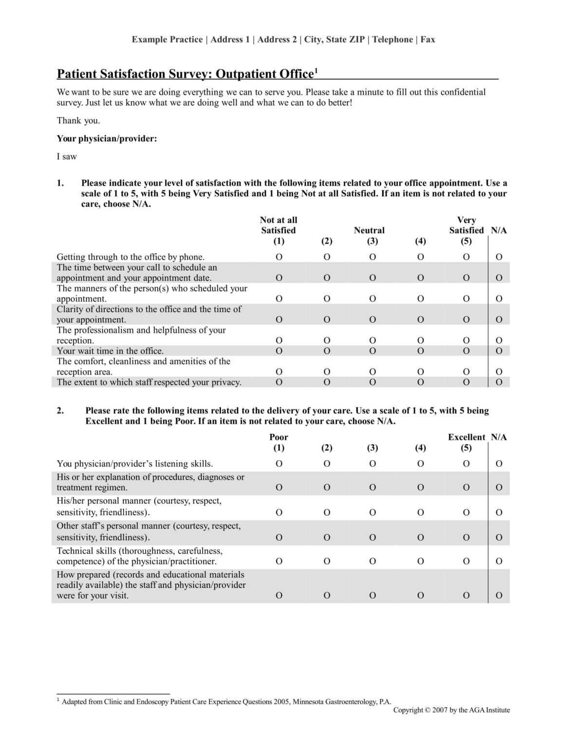 example of survey report essay