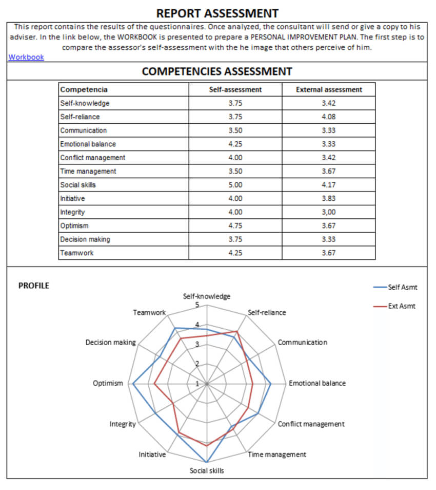 Example Of A Competency Assessment Report. Source: Authors With Ar Report Template