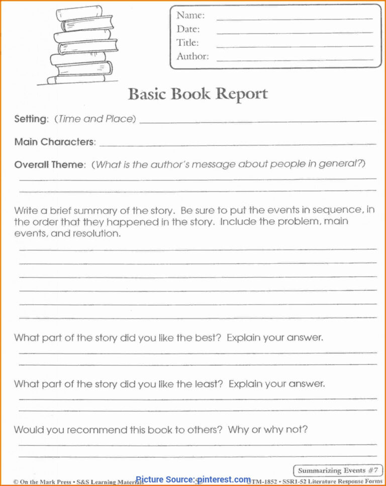 Excellent Book Review Lesson Plan 5Th Grade Related Post In Story