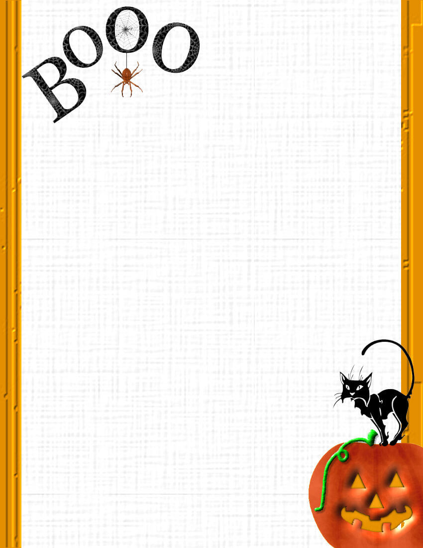 Exceptional Halloween Templates For Word Template Ideas Free Within Free Halloween Templates For Word