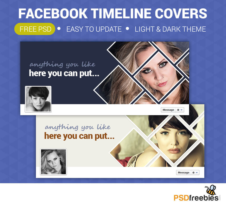 Facebook Timeline Covers Free Psd | Psdfreebies Regarding Photoshop Facebook Banner Template