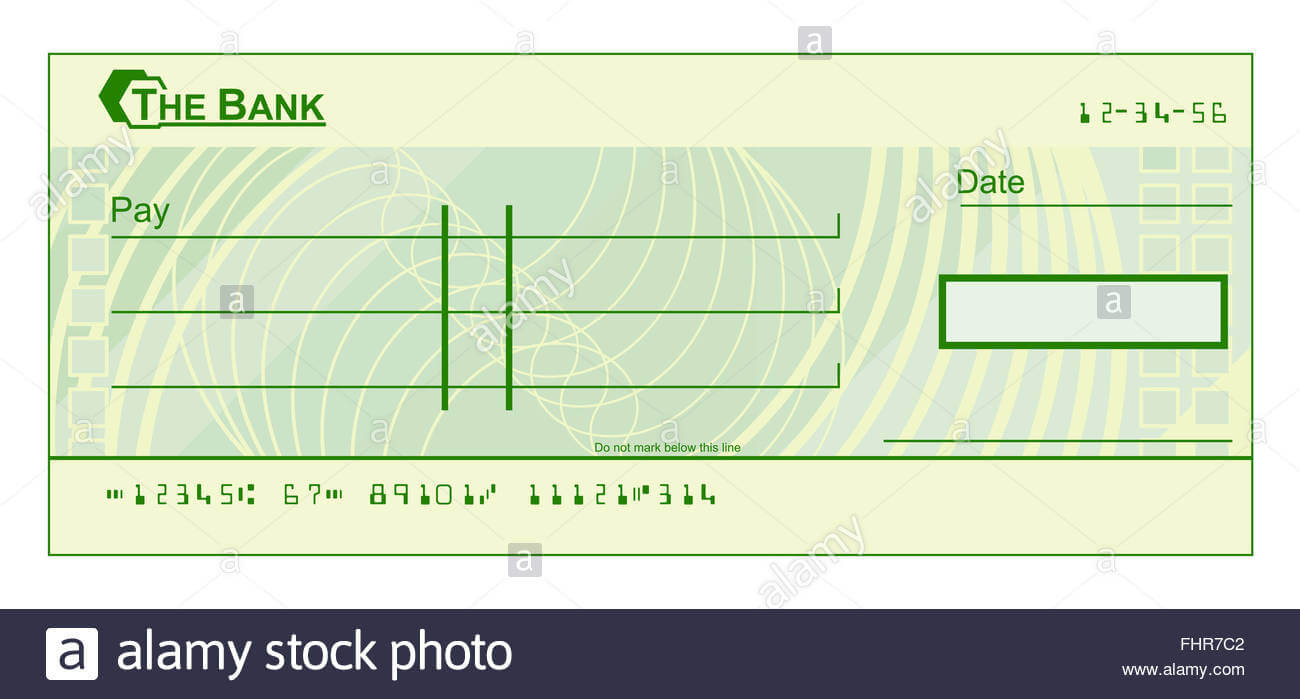 Fake Cheque Cut Out Stock Images & Pictures – Alamy Regarding Blank Cheque Template Uk