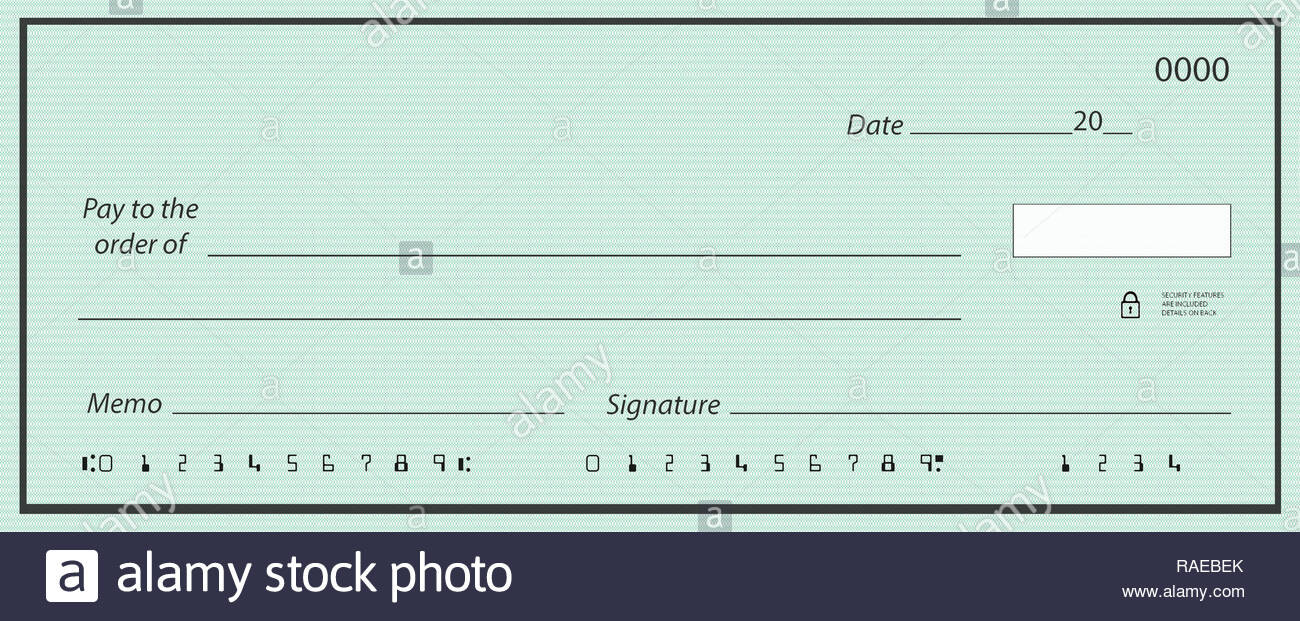 Fake Cheque Stock Photos & Fake Cheque Stock Images – Alamy For Blank Cheque Template Uk