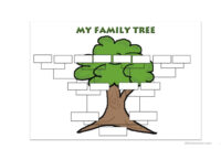 Family Tree Template - English Esl Worksheets with regard to Fill In The Blank Family Tree Template