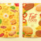 Fast Food Elements : Vertical Banner Template : Vector Illustration Pertaining To Food Banner Template