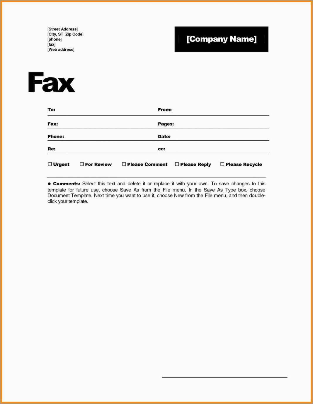 Fax Cover Sheet Template Word Spreadsheet Examples Printable For Fax Cover Sheet Template Word 2010