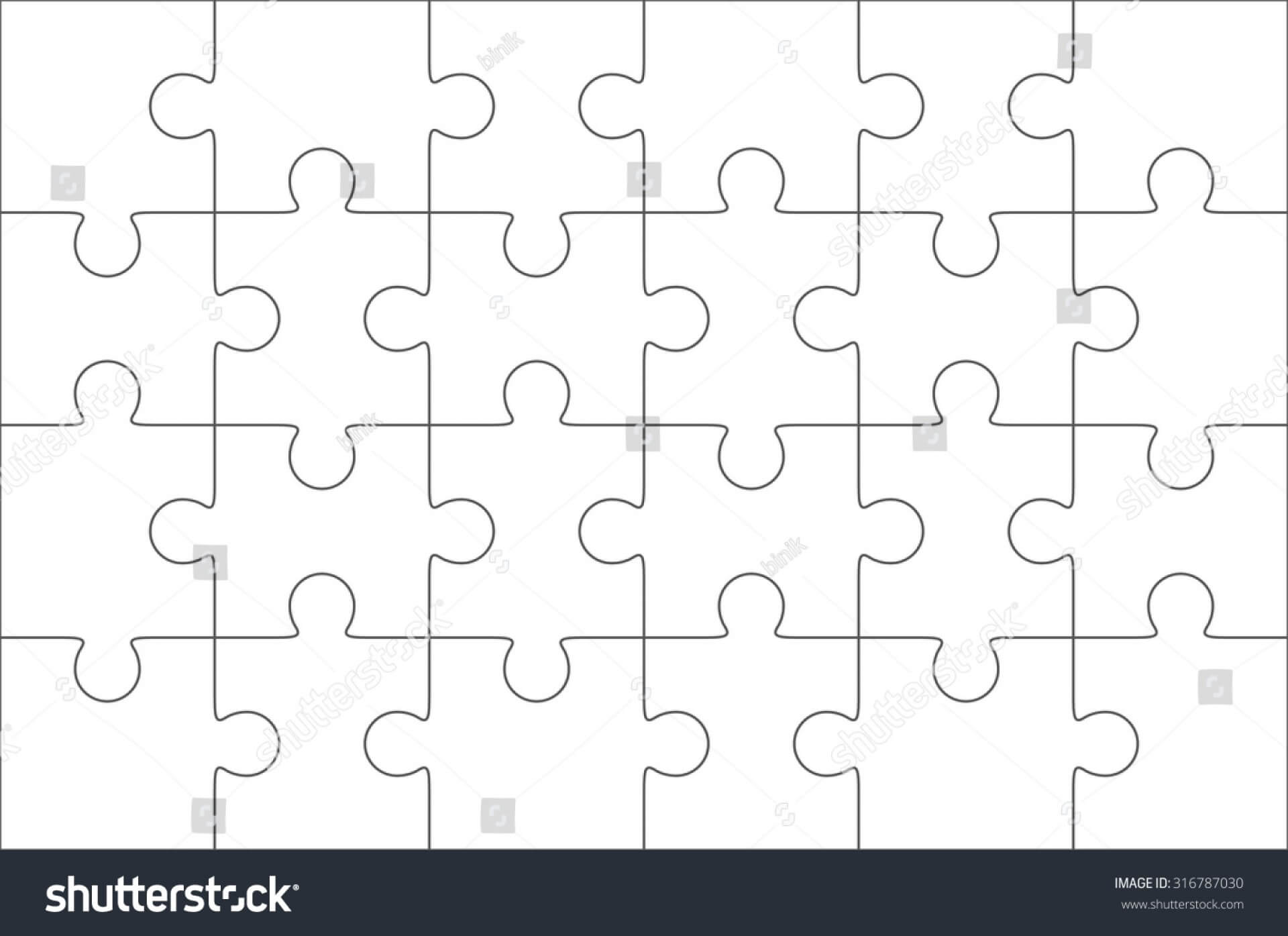 Fearsome Blank Puzzle Pieces Template Ideas Free Printable Throughout Blank Jigsaw Piece Template