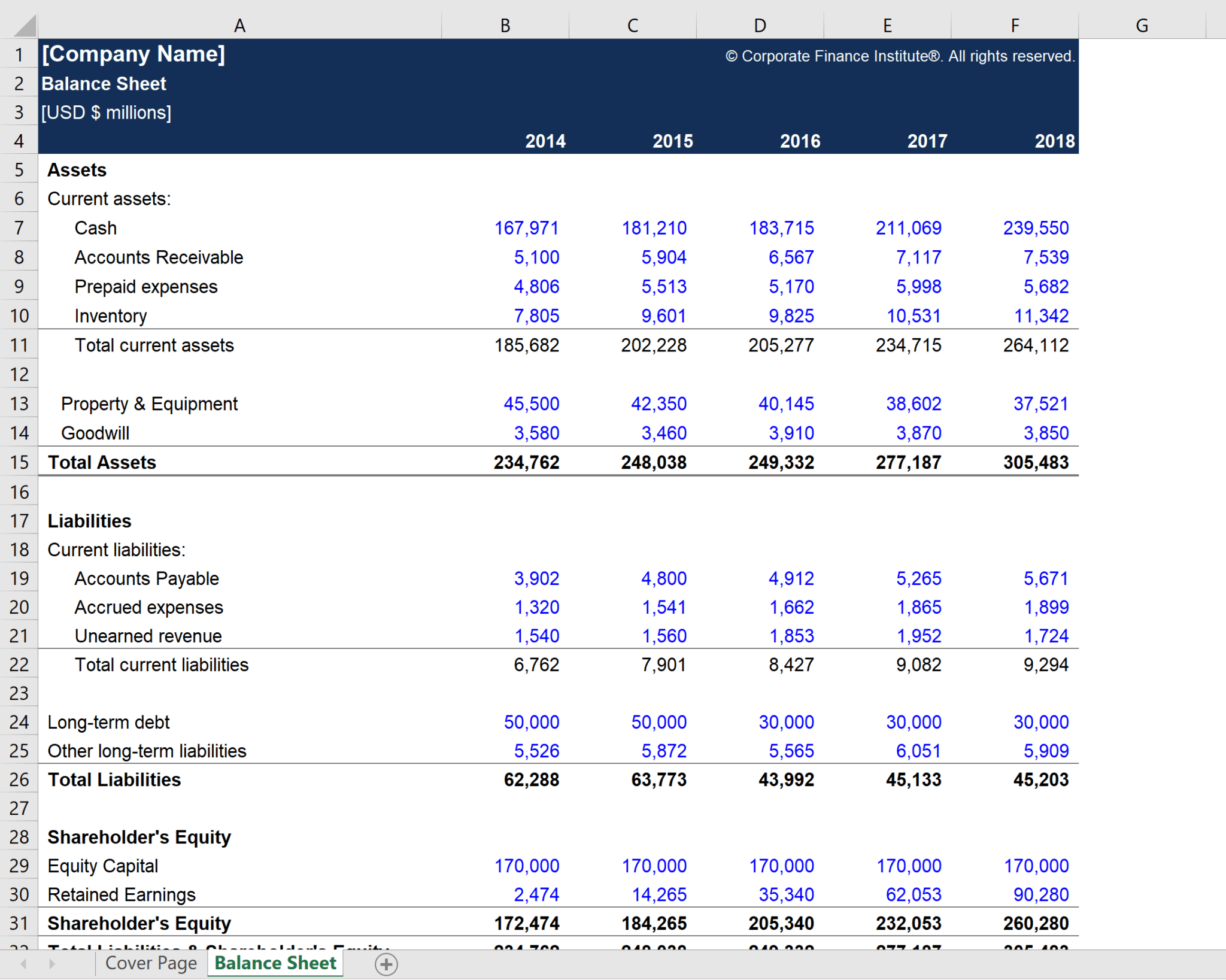 Download Financial Statements In Excel Format - Free Printable Box