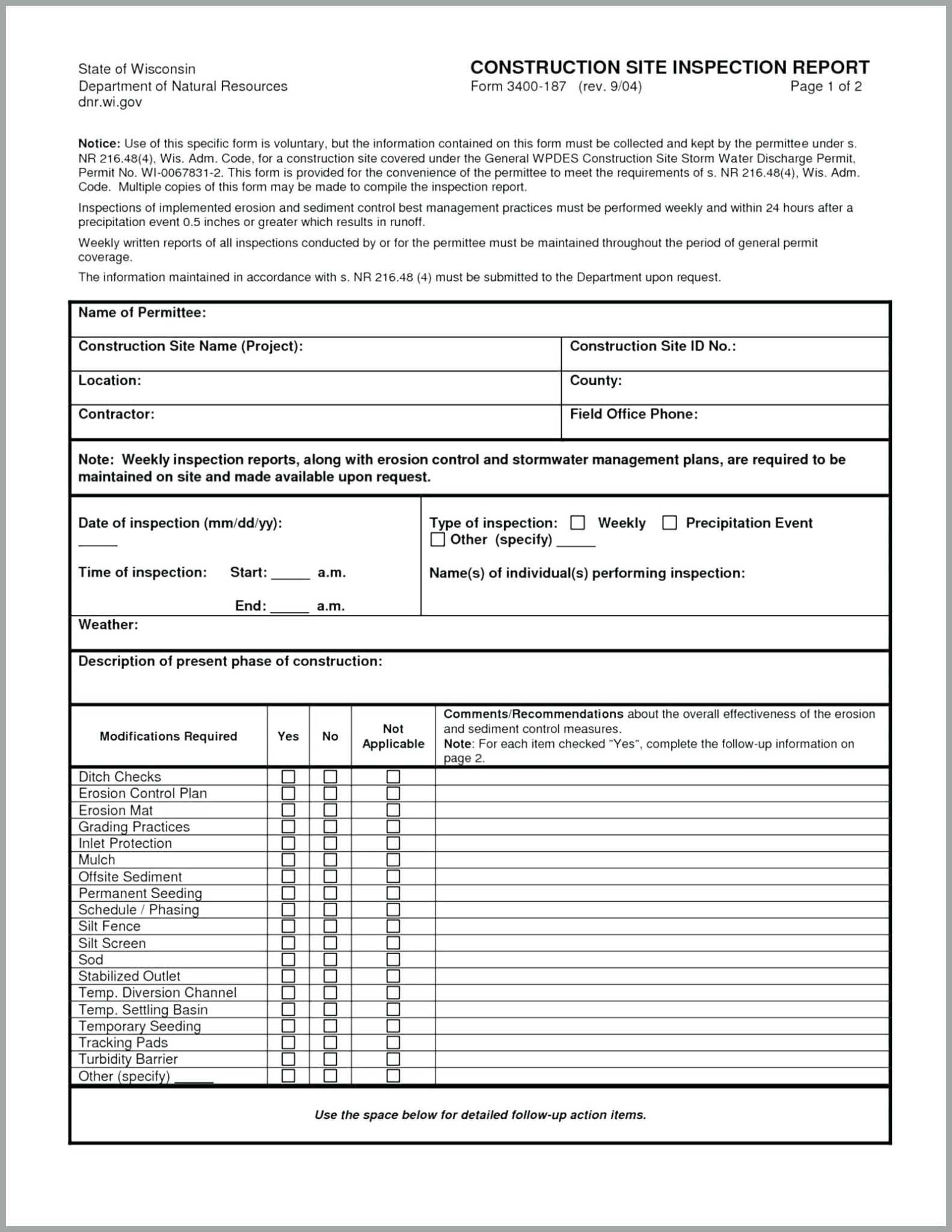 Evacuation List Template