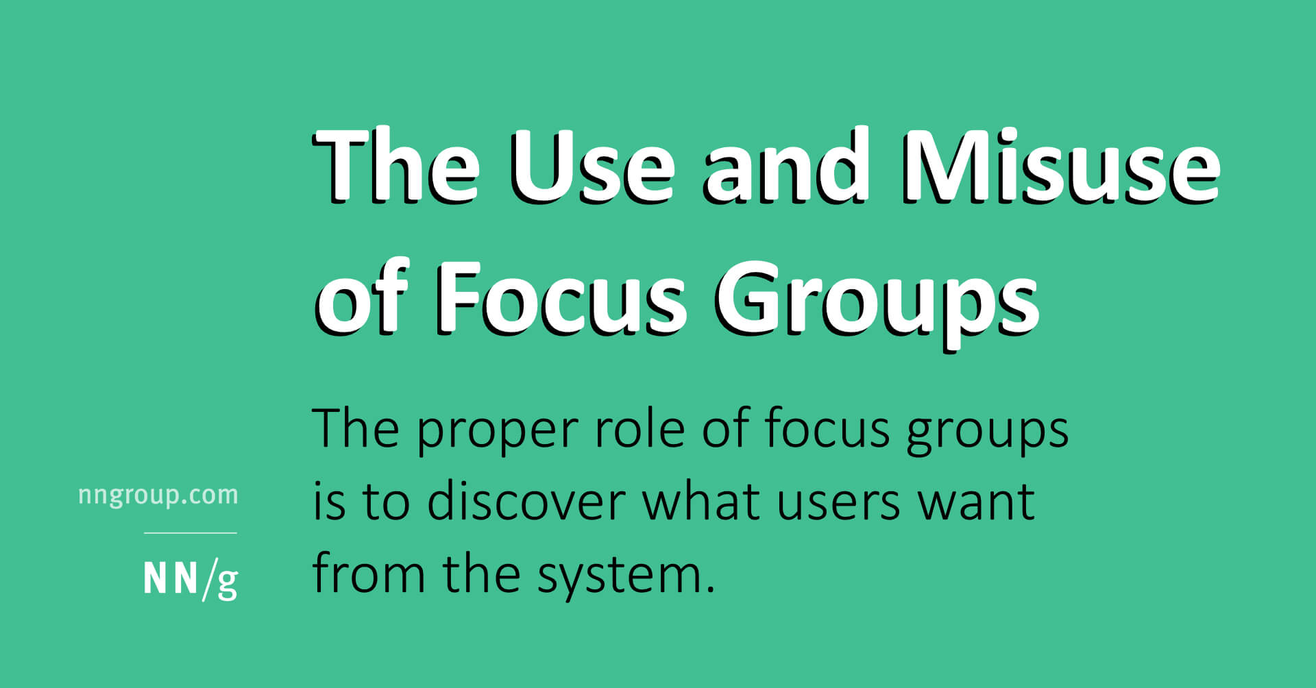 Focus Groups In Ux Research: Articlejakob Nielsen Pertaining To Focus Group Discussion Report Template