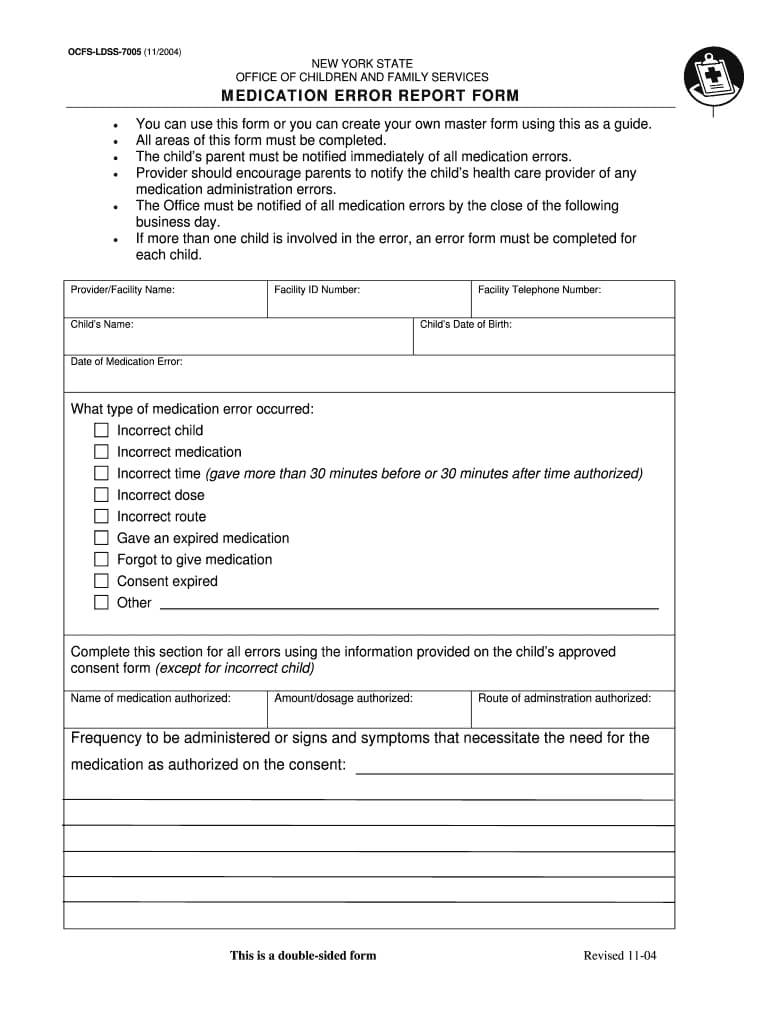 Form Medication Error – Fill Online, Printable, Fillable With Regard To Medication Incident Report Form Template