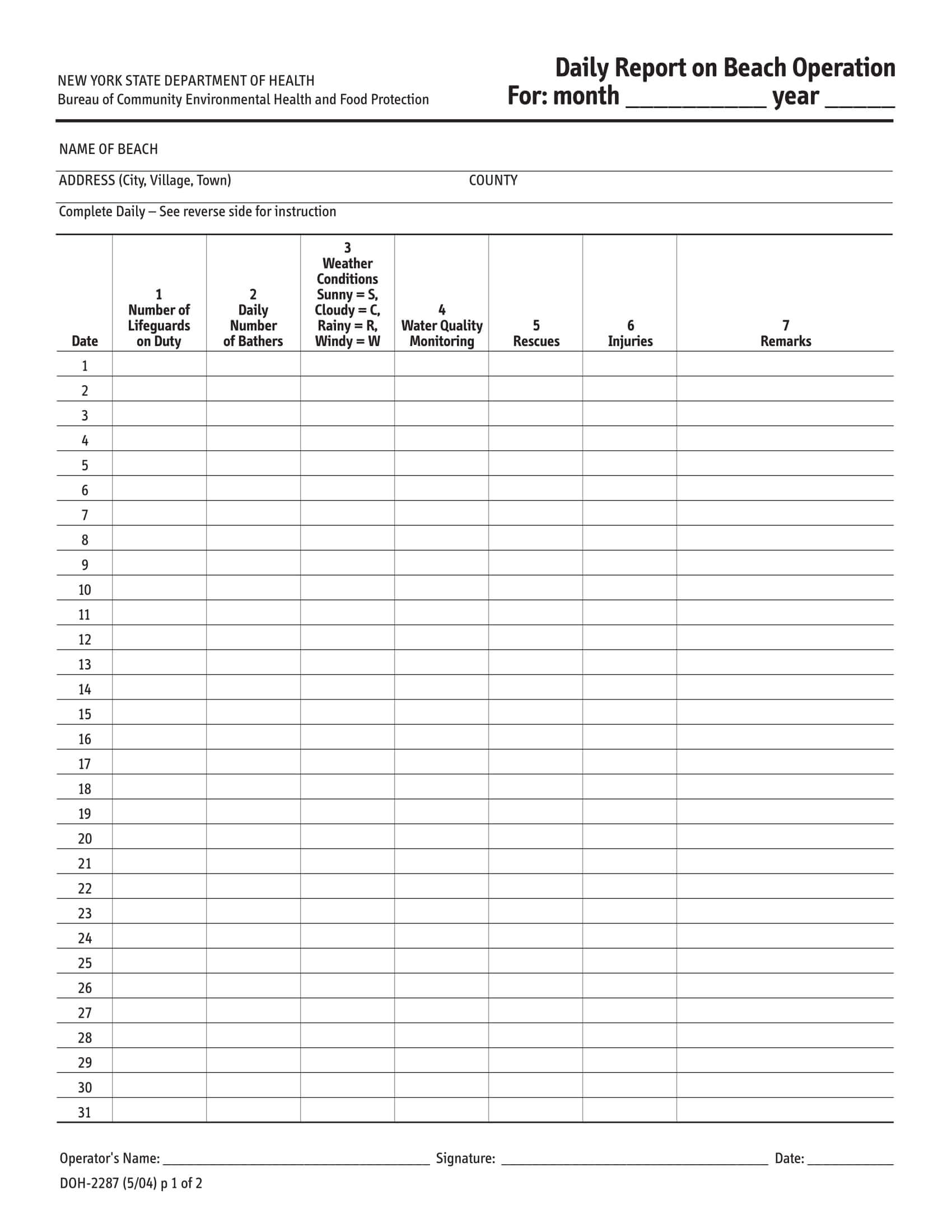 Free 14+ Daily Report Forms In Pdf Inside Daily Report Sheet Template