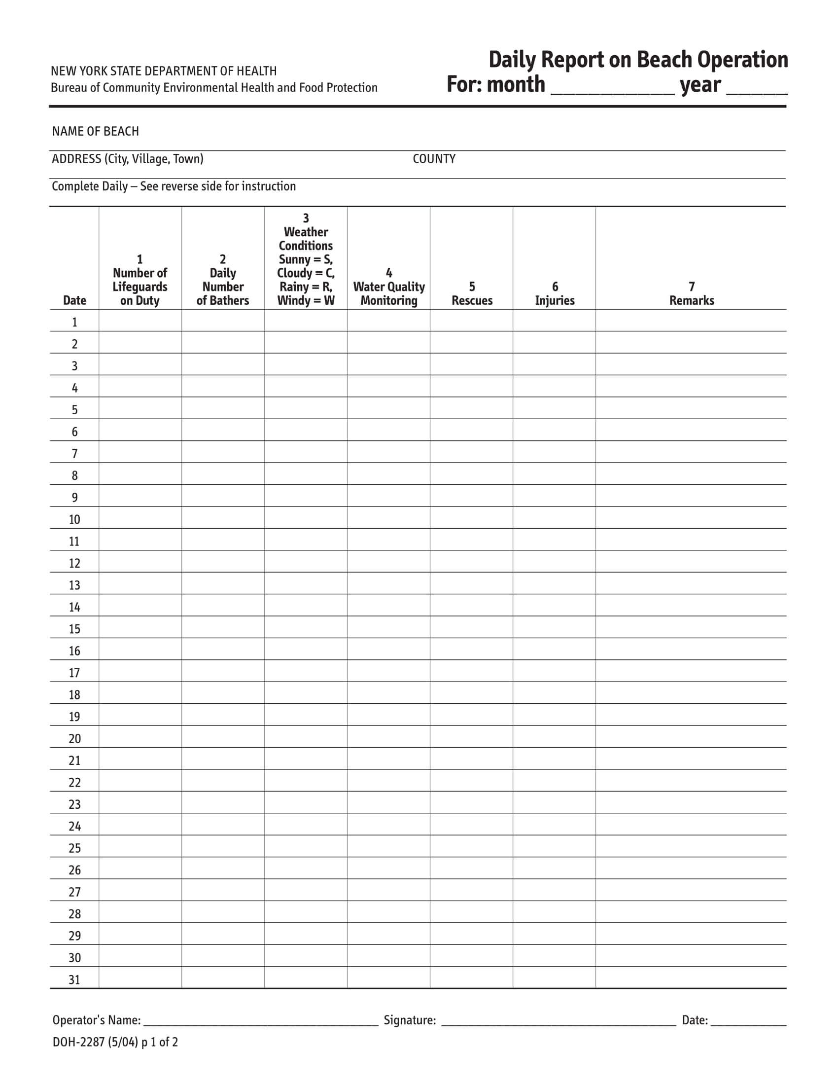 Free 14+ Daily Report Forms In Pdf Inside Daily Report Sheet Template ...