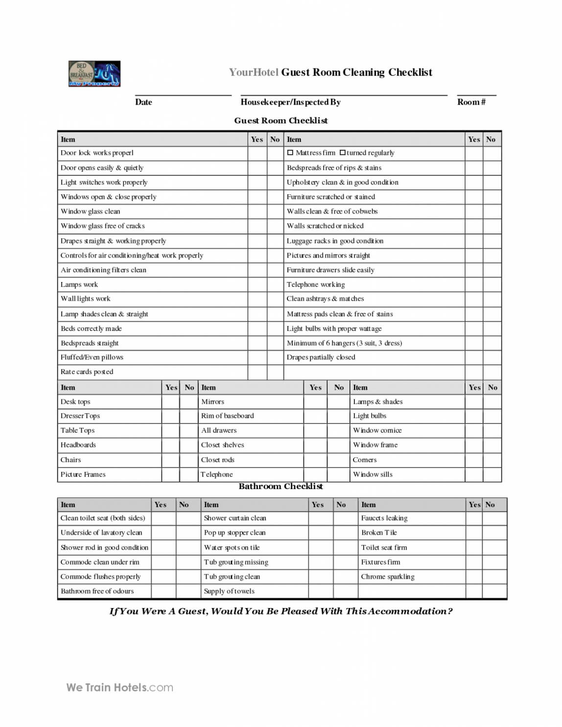 Free 6 Best Images Of Cleaning Checklist Free Printable With Blank 