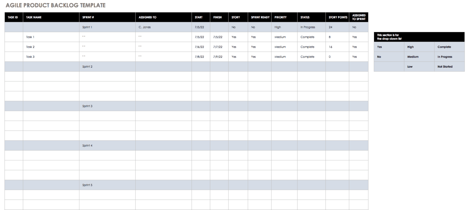 it project management template