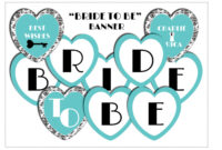 Free Bridal Shower Party Printables From Love Party intended for Bride To Be Banner Template