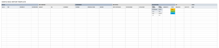 Software Problem Report Template