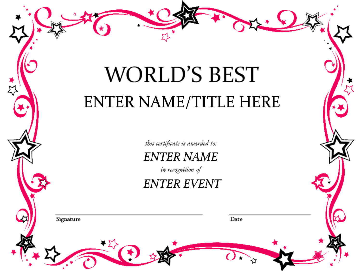 Free Certificate Template, Download Free Clip Art, Free Clip Inside Blank Award Certificate Templates Word