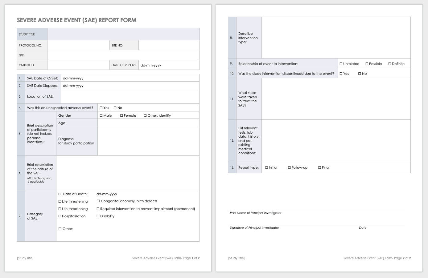 Free Clinical Trial Templates | Smartsheet Pertaining To Clinical Trial Report Template