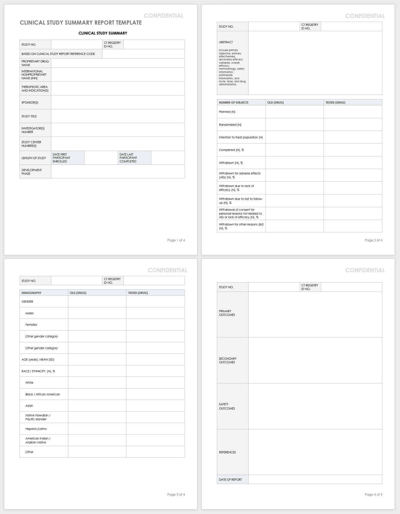 Free Clinical Trial Templates | Smartsheet Throughout Case Report Form Template