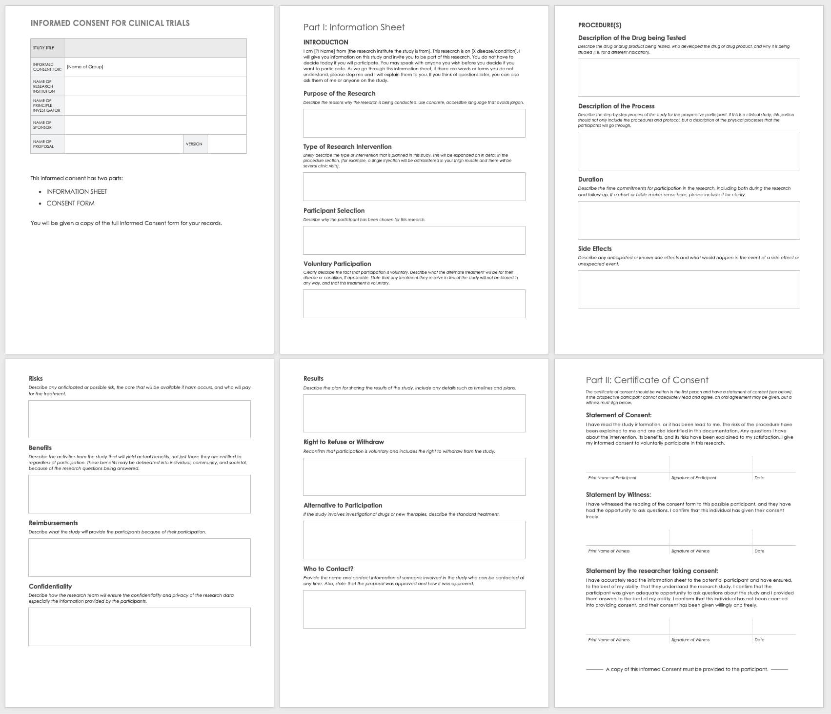 Free Clinical Trial Templates | Smartsheet Throughout Clinical Trial Report Template