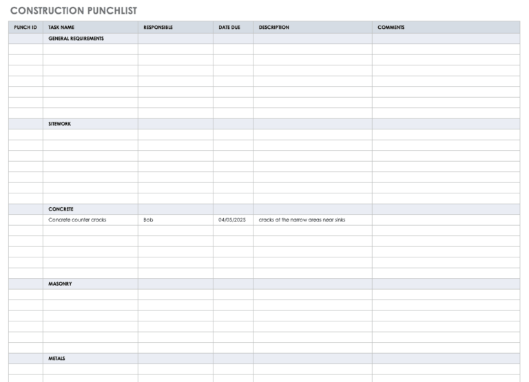 Job Cost Report Template Excel