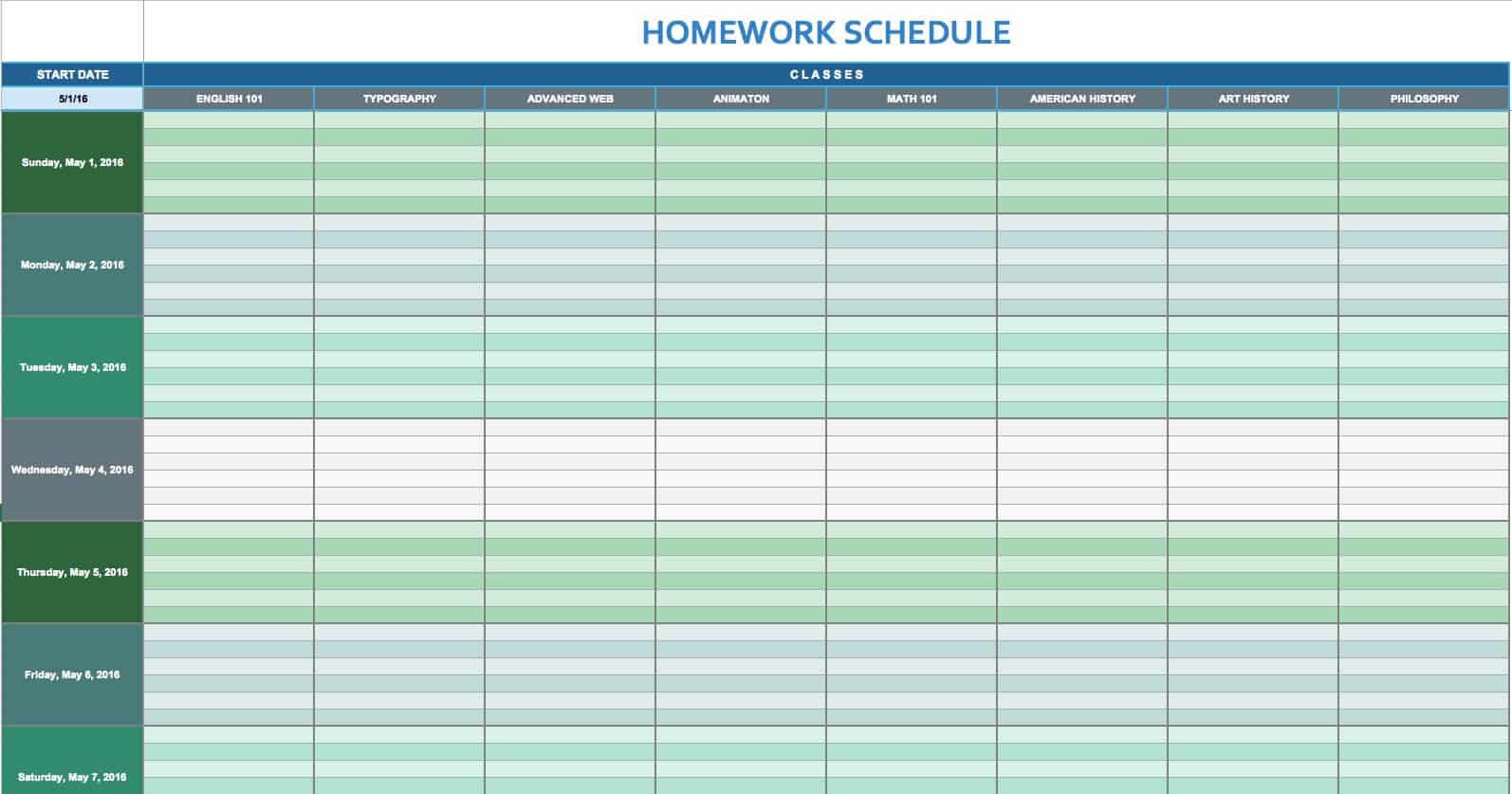 Free Daily Schedule Templates For Excel - Smartsheet Inside Daily Report Sheet Template