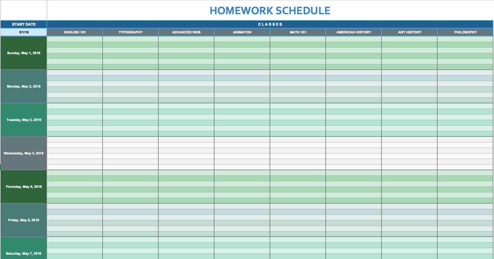 Free Daily Schedule Templates For Excel – Smartsheet Inside Daily Report Sheet Template