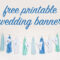 Free Diy Printable Wedding Banner Throughout Free Bridal Shower Banner Template