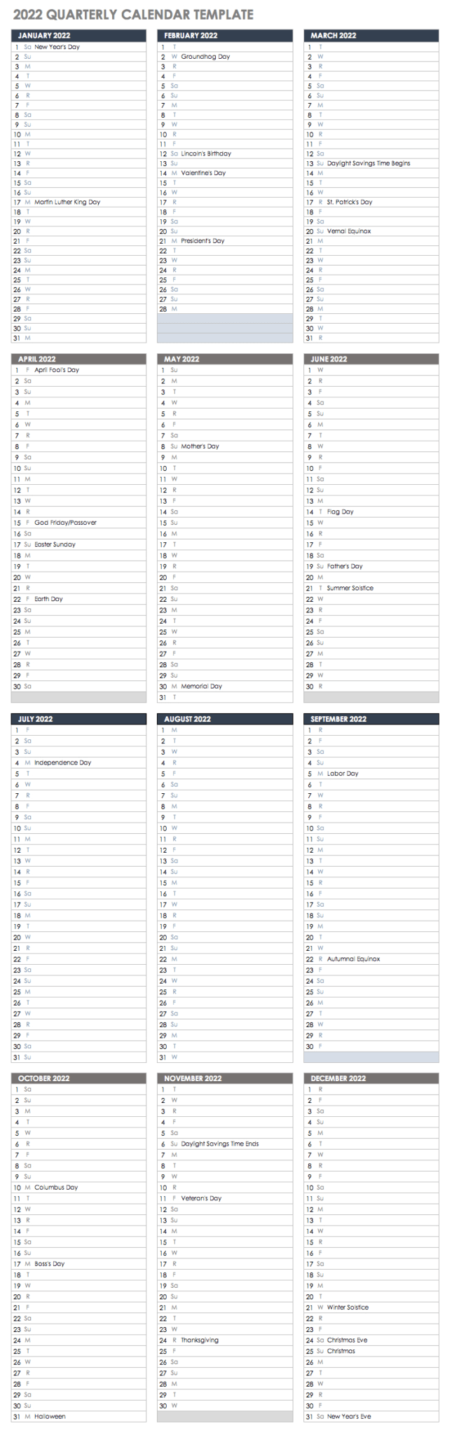 Free Excel Calendar Templates Within Blank Activity Calendar Template ...