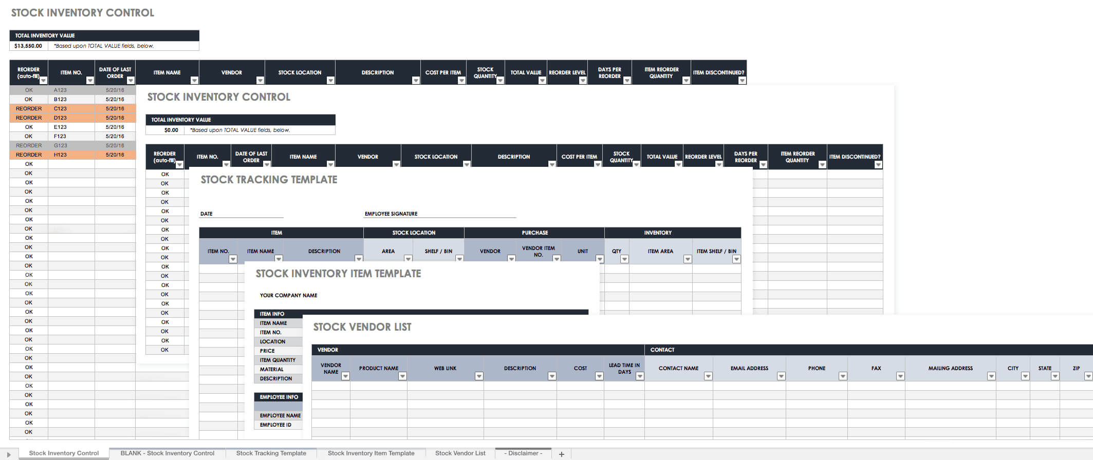 Free Excel Inventory Templates Create & Manage Smartsheet intended